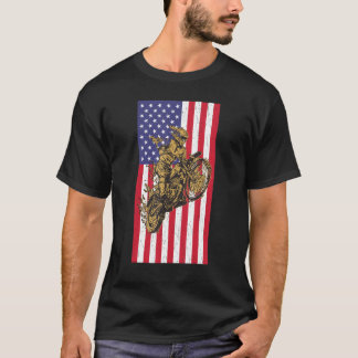 4. Juli Vintages Dirt Bike T-Shirt