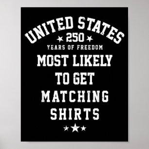 4. Juli Wahrscheinlich passend zur Familie 250th Poster