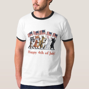 4. Juli Waldtiere T-Shirt