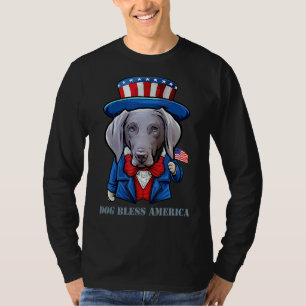 4. Juli Weimaraner Hund Amerikanischer Hund T-Shirt