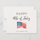 4. Juli Werbeflagge Karte (Vorderseite)