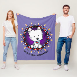 4. Juli Westie Fleece Blanket