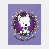 4. Juli Westie Fleece Blanket (Vorderseite)