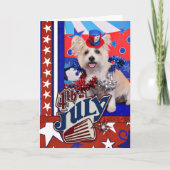 4. Juli - Westie X - Dame Karte (Vorderseite)