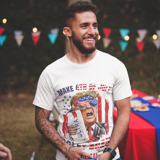 4. Juli wieder groß - T - Shirt der Männer