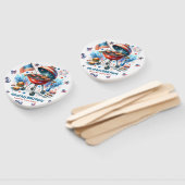 4. Juli Wiedersehen Bakyard Grillen Party Fächer (Non-assembled)