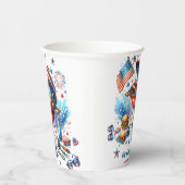 4. Juli Wiedersehen Bakyard Grillen Party Pappbecher (Rechts)