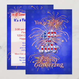 4. Juli Wiedersehen Einladung