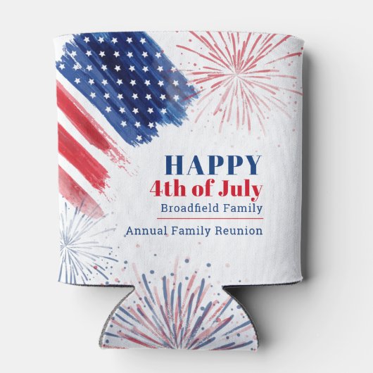 4. Juli Wiedersehen zum Unabhängigkeitstag Dosenkühler (Rückseite)