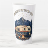 4. Juli Wohnwagen Camping Berge Milchtasse (Vorderseite)