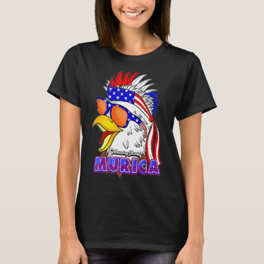 4. Juli Wurfsteine Merch T-Shirt (Vorderseite)