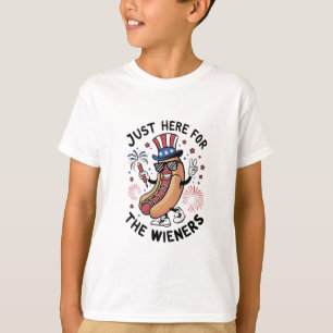 4. Juli Würstchen USA Amerikanische Flagge Patriot T-Shirt