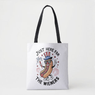 4. Juli Würstchen USA Amerikanische Flagge Patriot Tasche