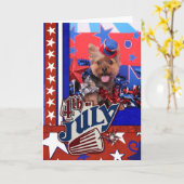 4. Juli - Yorkie - Jake Karte (Gelbe Blume)