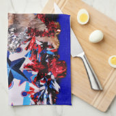 4. Juli - Yorkie - Vinnie Geschirrtuch (Viertel Falte)