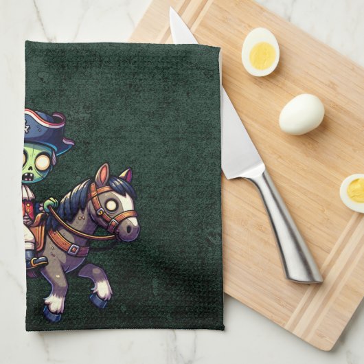 4. Juli Zombie Geschirrtuch (Viertel Falte)