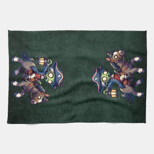 4. Juli Zombie Geschirrtuch (Horizontal)