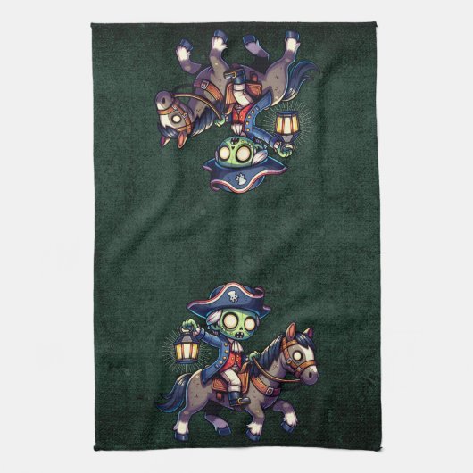 4. Juli Zombie Geschirrtuch (Vertikal)