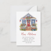 4. Juli Zuhause wechseln neue Adresse Mitteilungskarte (Vorderseite)