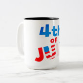 4. Juli Zweifarbige Tasse (Vorderseite Links)