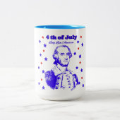 4. Juli Zweifarbige Tasse (Mittel)