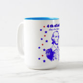 4. Juli Zweifarbige Tasse (Vorderseite Links)