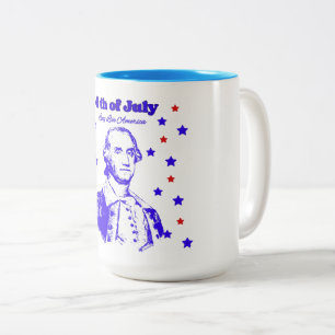 4. Juli Zweifarbige Tasse