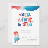 4. Juli Zweite Geburtstagsfeier Einladung (Vorderseite)