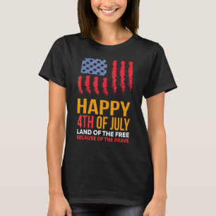 4. july Bekleidung US-amerikanische Flagge 4. Juli T-Shirt