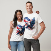 4 July Blätter Eagle T-Shirt (Unisex)