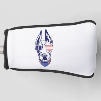 4. july Great Dane American Flag Independence Day Golf Headcover