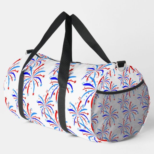4. july Unabhängigkeit Feuerwerk Stars Duffle Bag (Rechte Ecke)