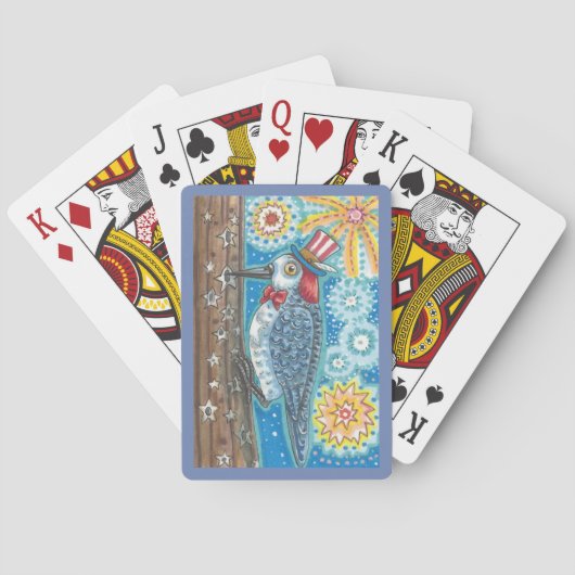 4. JULY WOODPECKER BICYCLE PLAYING CARDS SPIELKARTEN (Rückseite)