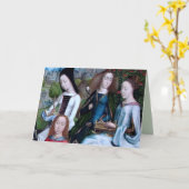 4 Jungfrauen Märtyrer in einem Garten (Einzelheite Karte (Gelbe Blume)