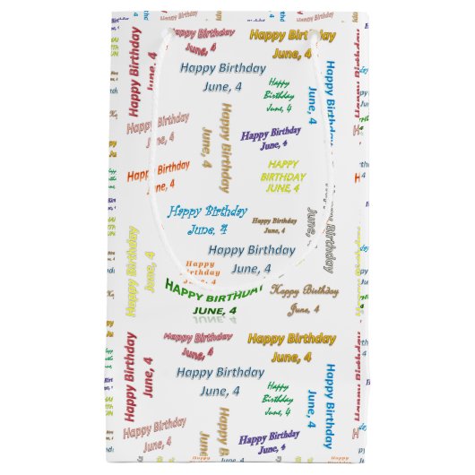 4. Juni Kleine Geschenktüte (Vorderseite)