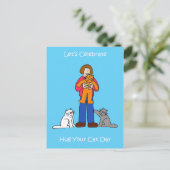 4. Juni: National Hug your Cat Day Postkarte (Stehend Vorderseite)