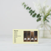 4 Kaffeekassen in Vektor, Name, Adresse 1, Anschri Visitenkarte (Stehend Vorderseite)