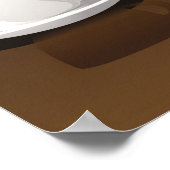 4 Kaffeekuppen in Vektoren Poster (Ecke)