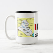 4 KAMPAGNSTERN IRAK VETERAN ZWEIFARBIGE TASSE (Links)