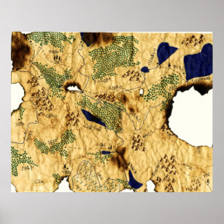 4. Karte des Vergessenen Reiches Poster