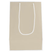 4 Katzen, Herringbone Beige Mittlere Geschenktüte (Rückseite)