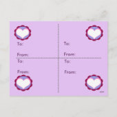 4 Kawaii Cupcake Valentines Cards Feiertagspostkarte (Rückseite)