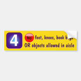 4 kein Fuß, Knie, Buchtaschen ODER wendet gewährt… Autoaufkleber