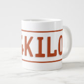 4-Kilo-Taxi Addis- Abebatunnel-bohrwagenTasse Jumbo-Tasse (Vorderseite Rechts)