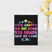 4. Klasse Abschluss Gefärbte Krawatte 5. Klasse hi Karte (Gelbe Blume)