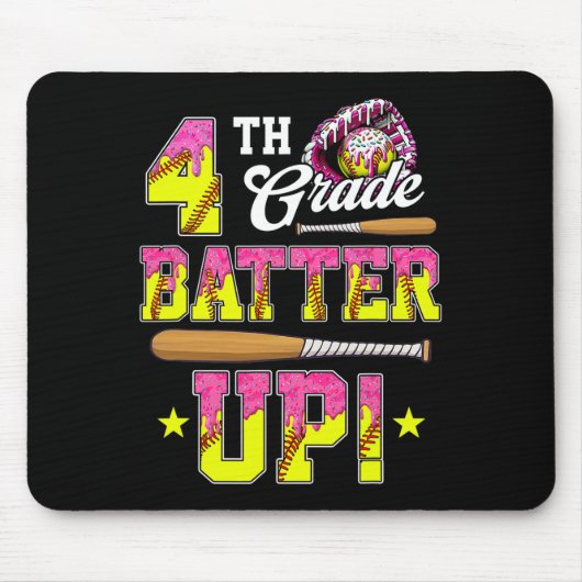 4. Klasse Butter Up Softll Eis Drip Ck Zur Schule Mousepad (Vorne)