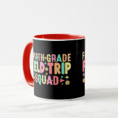 4. Klasse Feldzug Squad Funny Student Lehrer Tasse (Vorderseite Links)