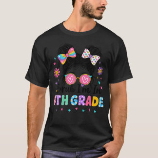 4. Klasse Für Mädchen Zurück Zur Schule Erster Tag T-Shirt