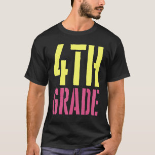 4. Klasse Glücklicher erster Schultag Männer Fraue T-Shirt