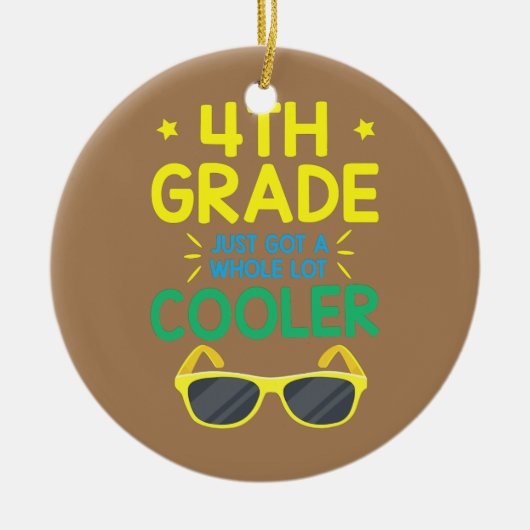 4. Klasse Got einfach eine ganze viel Coolere Stud Keramik Ornament (Vorne)